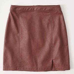 Vegan Leather Mini Skirt